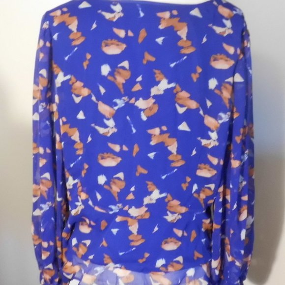 Nine West Blouse NWT Flowy Floral Office Party Travel Women's Size XXL - Picture 6 of 11